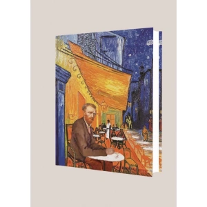 DEFFTER ART OF WORLD  / VAN GOGH - AT NIGHT 14X20 SERT KAPAK ÇİZGİLİ DEFTER 96YP.