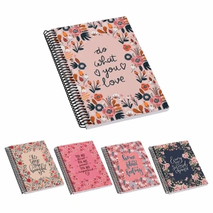 MİKRO FLOWERS  17X24 120YP. ÇİZGİLİ OKUL DEFTERİ