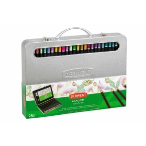 DERWENT ACADEMY - KURUBOYA KALEM SETİ METAL KUTU 28 PARÇA