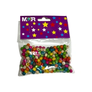 MOR 111292 AHŞAP RENKLİ MİNİ YUVARLAK BONCUK