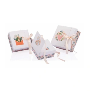 GIPTA FLORAL KARE HEDİYE KUTUSU BX6597 B 180x180x95 mm