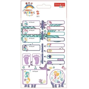 TANEX TNX-216 İLKOKUL İSİM SOYİSİM ETİKETİ-16 2Lİ
