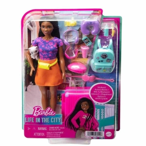 BARBIE BROOKLYN SEYAHATTE BEBEĞİ VE AKSESUARLARI HGX55