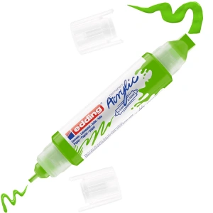 EDDING 5400 NO:927 3D DOUBLE LINER AKRİLİK KALEM SARI-YEŞİL