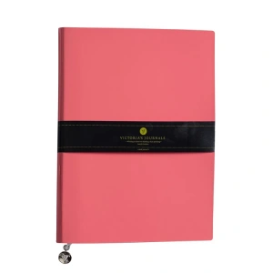 VICTORIAS JOURNALS 1082 SMYTH RUGAN ESNEK KAPAK 19x25cm 80gr. 96YP. ÇİZGİLİ DEFTER MERCAN