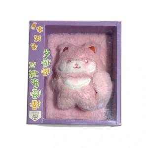 ZIZU ZL-7069 PVC KUTULU PELUŞ MASKOTLU NOT DEFTERİ