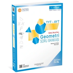 ÜÇDÖRTBEŞ  TYT - AYT GEOMETRİ KONU ANLATIMLI SORU BANKASI 1. KİTAP