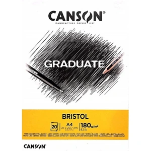 CANSON A4 GRADUATE BRİSTOL ÇİZİM DEFTERİ 180 GR. 20 YP.
