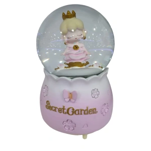 MOTTO MTT-2186 PİLLİ IŞIKLI MÜZİKLİ ÜFLEMELİ KAR KÜRESİ BÜYÜK BOY -  SECRET GARDEN