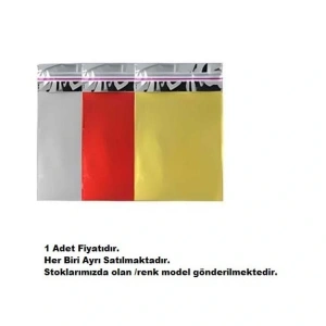 SAN METALİZE LÜKS YAPIŞKANLI HEDİYE POŞETİ 17X25 (50 Adet) 1 PAKET