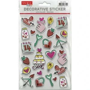 TANEX KIDS TNX-27152 DEKORATİF ETİKETLER - PUFFY EVA SERİSİ STICKER - TEKLİ