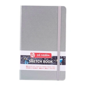 TALENS ART CREATION SKETCHBOOK 13X21cm 140 gr. 80 YP. ESKİZ DEFTERİ PARLAK GÜMÜŞ - RT9314042M