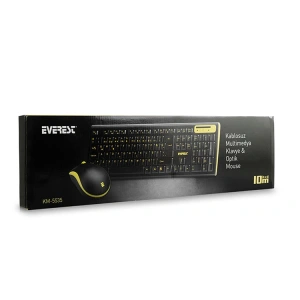 EVEREST KM-5535 USB KLAVYE+ MOUSE KABLOSUZ Q MULTIMEDIA SET