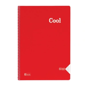 KESKİN COOL PP KAPAK SPİRALLİ DEFTER A4 60 YP. KARELİ