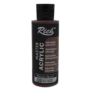 RİCH AKR-120-220 AKRİLİK BOYA 120 CC AÇIK KAHVE