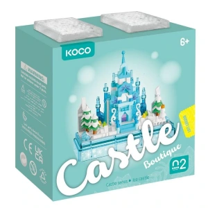 SUNMAN KOCO NO.02075 CASTLE BOUTIQUE BUZ KAR KALESİ LEGO YAPIM SETİ 381 PARÇA 6+