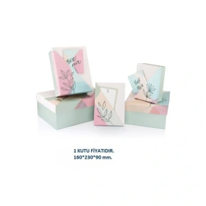 GIPTA MADERA DİKDÖRTGEN HEDİYE KUTUSU BX2800 C NO:3 160X230X90 - TEKLİ