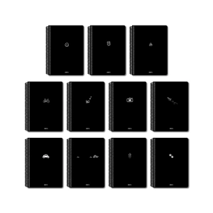 PAPİRÜS  MİNİ SERT KAPAK SPİRALLİ 16X23 100YP. KARELİ DEFTER