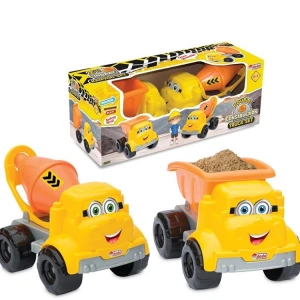 DEDE İKİLİ İNŞAAT KAMYON SET DEDE-03411