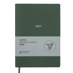 VICTORIAS JOURNALS 124-1420 14X20,5 SMYTH HAFTALIK AJANDA A5 - PETROL YEŞİLİ