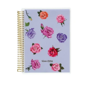 VICTORIAS JOURNALS 5800 POLKA ROSE 17x24cm SPİRALLİ PVC KAPAK 120gr.80YP. NOKTALI DEFTER