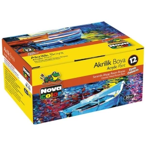 NOVA COLOR NC-179 AKRİLİK BOYA SETİ 12 RENK
