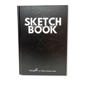 FANART ACADEMY F-8692 SKETCH BOOK A5  SİYAH SERT KAPAK ESKİZ DEFTERİ 80GR.96YP.