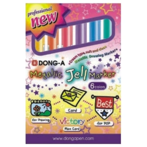 DONG-A 269103 METALİK JEL MARKER 6LI SET