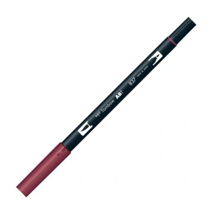 TOMBOW BRUSH ABT 837 GRAFİK KALEMİ WİNE RED