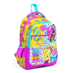 CORAL HIGH 23645 KIDS MIXED DONDURMA DESENLİ ÜÇ BÖLMELİ OKUL SIRT ÇANTASI