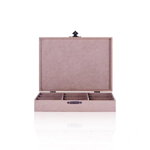 TEKNOPOİNT AHŞAP HOBİ KT13 DİKDÖRTGEN 3 BÖLMELİ LİPTONLUK