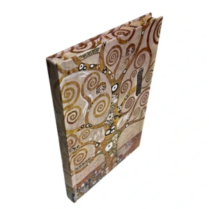PRESTİJ 14X20 GUSTAV KLİMT / HAYAT AĞACI 112 YP LASTİKLİ SERT KAPAK ÇİZGİLİ DEFTER