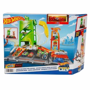 MATTEL HTN79 HHOT WHEELS ELEKTRİKLİ ARAÇ SARJ İSTASYONU OYUN SETİ 4+