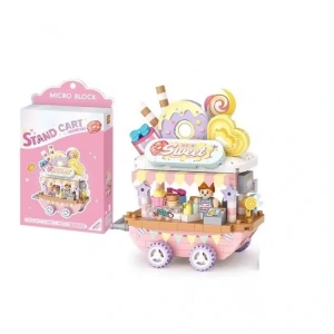 VAGONLIFE LOZ 8855 TATLI SEPETİ ARABASI 300 PARÇA BLOCK OYUNCAK 14+