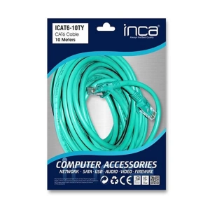INCA CAT6 26 AWG 10 MT YEŞİL PATCH KABLOSU