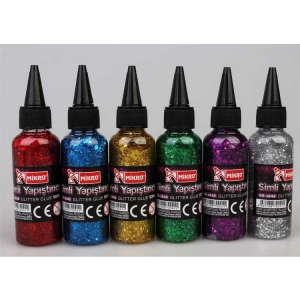 MİKRO GG-1242 50ML RENKLİ SİMLİ YAPIŞTIRICILAR