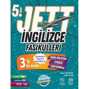 ÜNLÜLER KARMASI 5. SINIF JETT İNGİLİZCE FASİKÜLLERİ