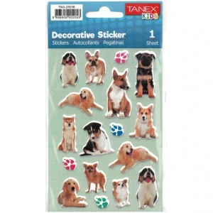 TANEX KIDS TNX-25038 DEKORATİF ETİKETLER - KÖPEK SERİSİ STICKER