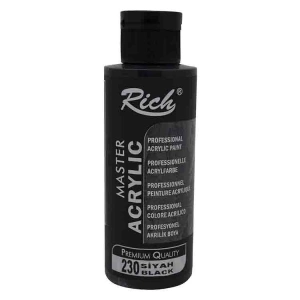 RİCH AKR-120-230 AKRİLİK BOYA 120 CC SİYAH