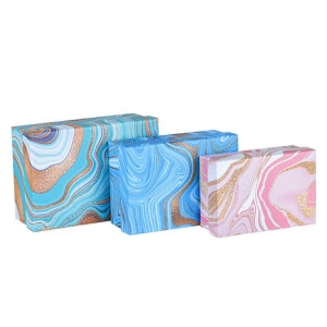 MİKRO MBX-4201-O MARBLE DİKDÖRTGEN HEDİYE KUTUSU 140x200x80 mm - TEKLİ