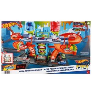 MATTEL HDP05 HOT WHEELS MEGA ARABA YIKAMA MACERASI OYUN SETİ 3+