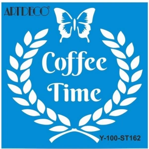 ARTDECO STENCİL 30X30CM KAHVE ZAMANI-2 162