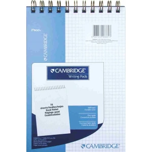 MEAD A5 70yp KARELİ CAMBRIDGE SPİRALLİ DEFTER BEYAZ  M253848