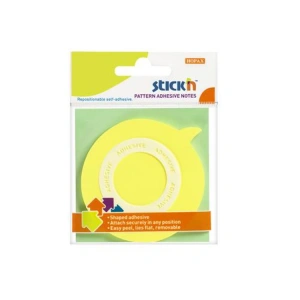 GIPTA STICKN 70X70 BALON ŞEKİLLİ SARI YAPIŞKANLI NOTLUK 50 YP.