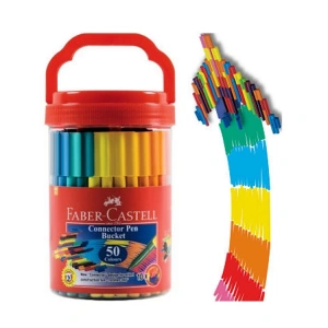 FABER CASTELL EĞLENCELİ KEÇELİ KALEM 50Lİ