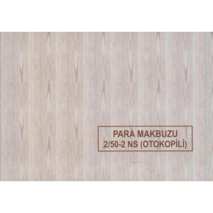 DİLMAN PARA MAKBUZU OTOKOPİLİ (2/50-2 NS)