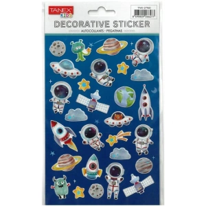 TANEX KIDS TNX-27160 DEKORATİF ETİKETLER - PUFFY UZAY MACERASI SERİSİ STICKER