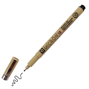 SAKURA PIGMA MICRON TEKNİK ÇİZİM KALEMİ 10MM SİYAH