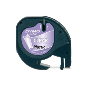 DYMO ŞERİT LETRA TAG PLASTİK ŞERİT ŞEFFAF 12MMX4M S0721530 12267