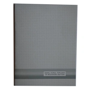 DİLMAN GENEL KURUL TOPLANTI VE MÜZ.DEFTERİ KARTON KAPAK NUMARALI